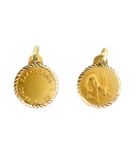 MEDALLA HOROSCOPO CAPRICORNIO ORO 18 KTE