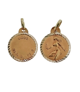 COLGANTE MEDALLA VIRGO ORO 18 KTES. 16 M