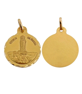 COLGANTE MEDALLA VIRGEN DE FATIMA ORO 1