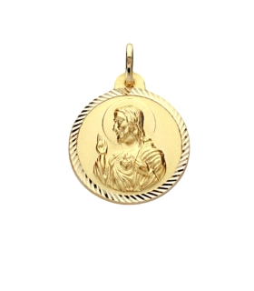 COLGANTE MEDALLA SA.CORAZON.JESUS 18 MM.