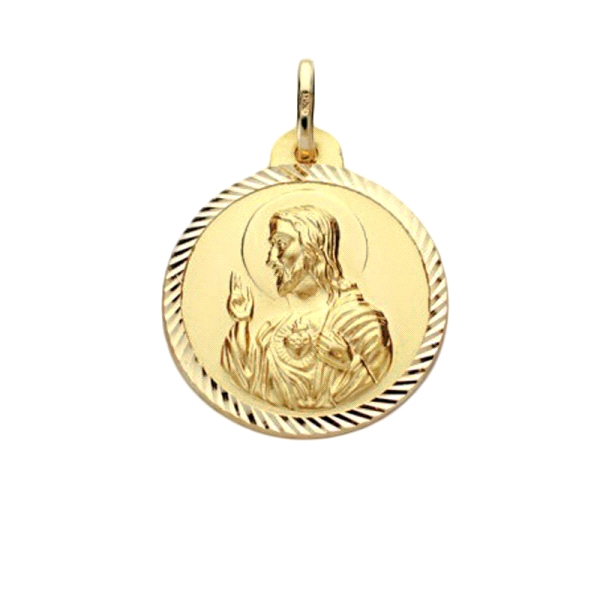 COLGANTE MEDALLA SA.CORAZON.JESUS 18 MM.