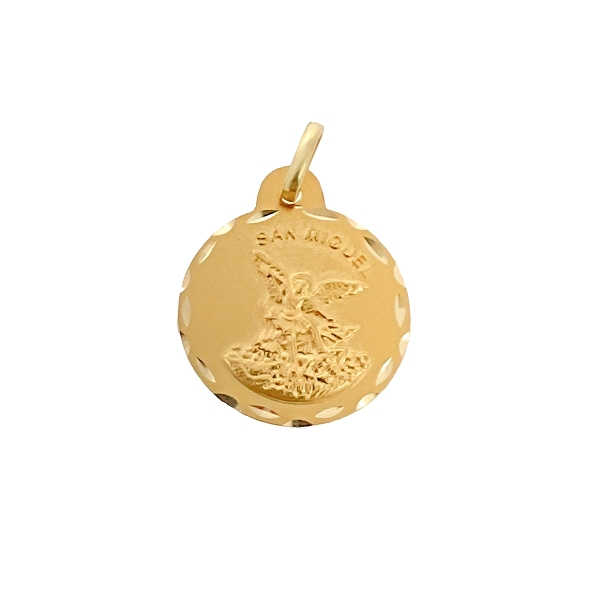 MEDALLA SAN MIGUEL ARCANGEL ORO 18 KTES.