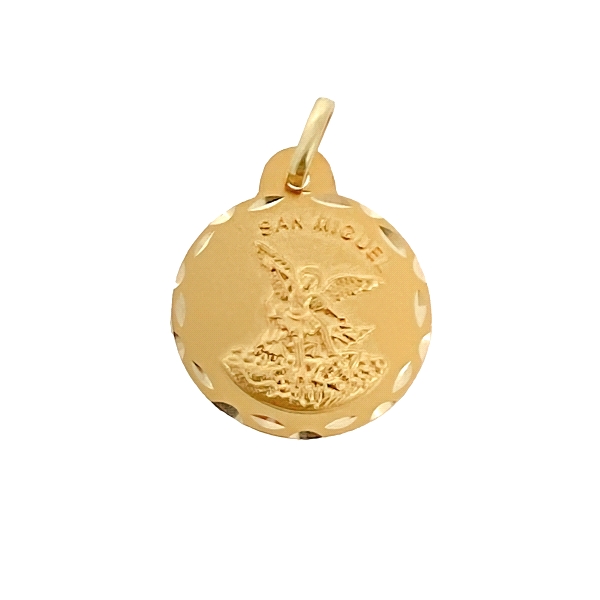 MEDALLA SAN MIGUEL ARCANGEL ORO 18 KTES.