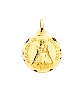 COLGANTE MEDALLA VIRGEN DE COVADONGA ORO