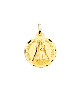 COLGANTE MEDALLA VIRGEN DE COVADONGA ORO