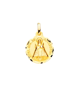 COLGANTE MEDALLA VIRGEN DE COVADONGA ORO