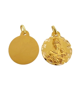 MEDALLA VIRGEN DEL CARMEN ORO 18 KTES.21