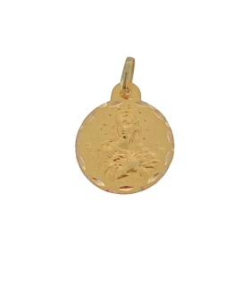 MEDALLA INMACULADA ORO PRIMERA LEY 19 MM