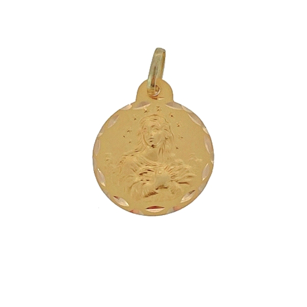 MEDALLA INMACULADA ORO PRIMERA LEY 19 MM