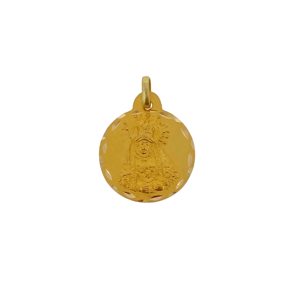 MEDALLA  VIRGEN DOLORES ORO 1ª LEY 19 MM