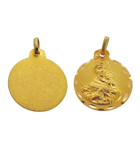 COLGANTE MEDALLA SAN ANTONIO ORO 18 KTES