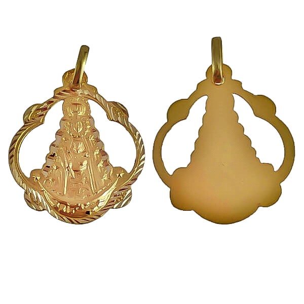 MEDALLA VIRGEN ROCIO ORO 1ª LEY 23 X 20