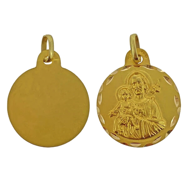 MEDALLA SAN JOSÉ ORO 1ª LEY 19 MM.