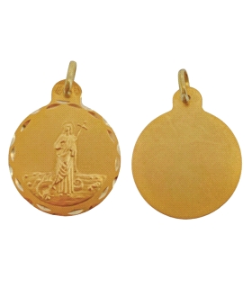MEDALLA SANTA MARTA ORO 1ª LEY 21 MM