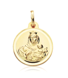 MEDALLA VIRGEN DEL CARMEN ORO 1ª LEY 16M