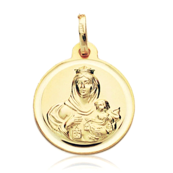 MEDALLA VIRGEN DEL CARMEN ORO 1ª LEY 16M