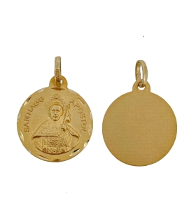 MEDALLA SANTIAGO APOSTOL ORO 1ª LEY 18MM