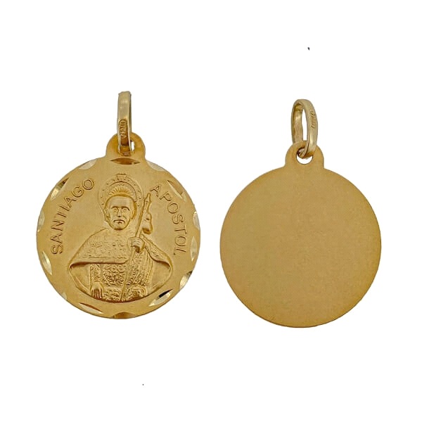MEDALLA SANTIAGO APOSTOL ORO 1ª LEY 18MM
