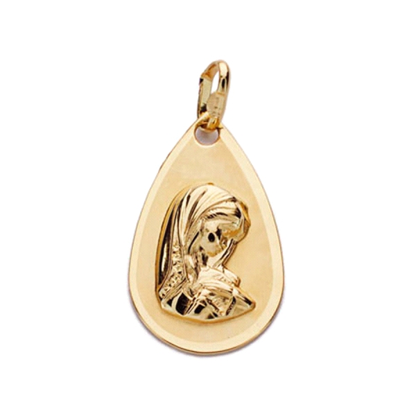 MEDALLA VIRGEN NIÑA ORO 1ª LEY 17 X 10