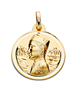 MEDALLA MONTSERRAT ORO PRIMERA LEY 20 MM