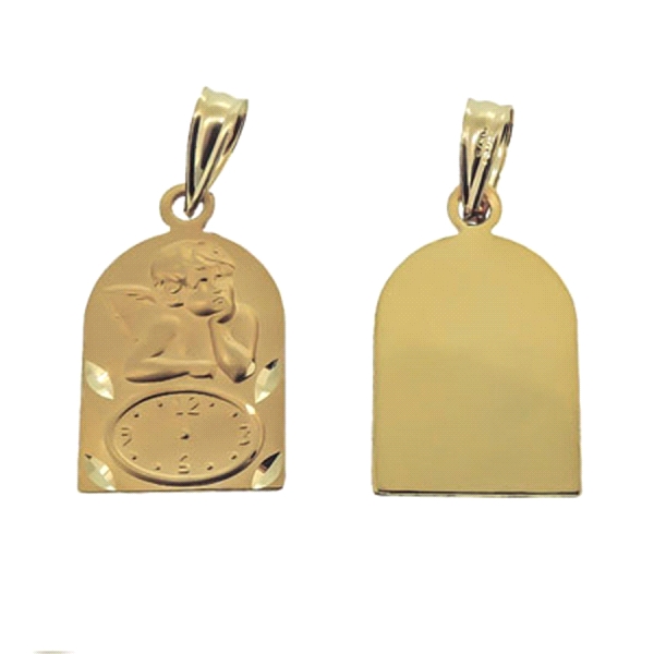 MEDALLA ANGELITO BURLON 1ª LEY 18X11 MM