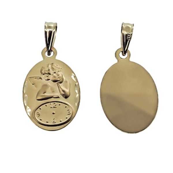 MEDALLA ANGELITO BURLON ORO 1ª LEY 19X12