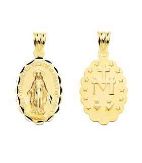 MEDALLA MILAGROSA  ORO 187 KTES. 20 X 15