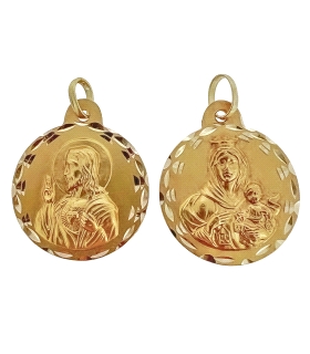 MEDALLA ESCAPULARIO ORO 18 KTES. 21 MM.