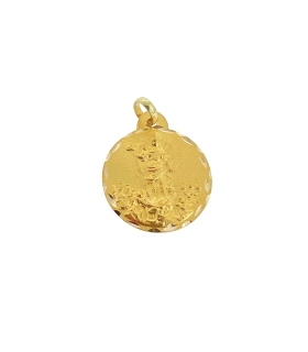 MEDALLA SAN RAFAEL ORO 18 KTES. 15 MM
