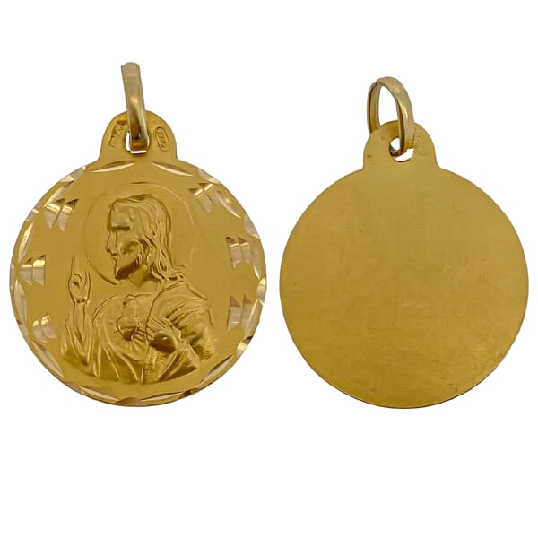 MEDALLA SAGRADO CORAZON ORO 1ª LEY 21 MM