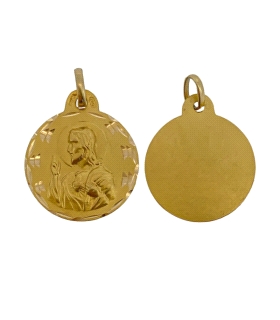 MEDALLA SAGRADO CORAZON ORO 1ª LEY 19 MM