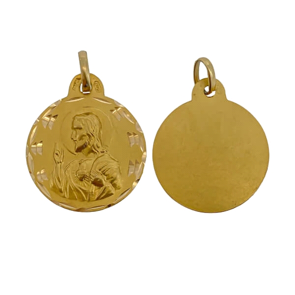 MEDALLA SAGRADO CORAZON ORO 1ª LEY 19 MM