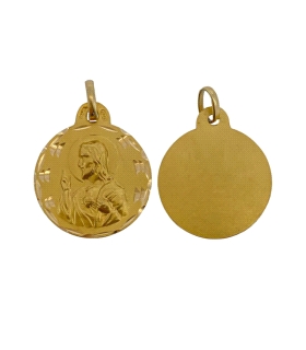 MEDALLA SAGRADO CORAZON ORO 1ª LEY 17 MM