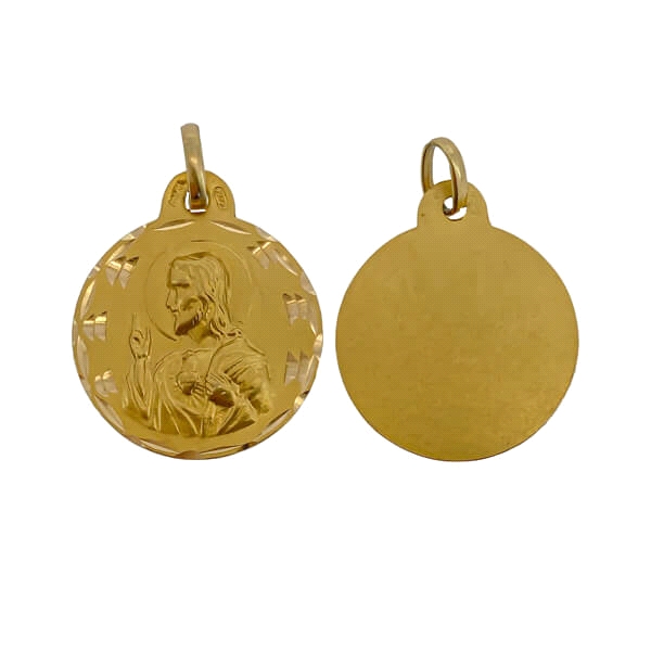 MEDALLA SAGRADO CORAZON ORO 1ª LEY 17 MM