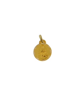 MEDALLA SAGRADO CORAZON ORO 1ª LEY 13 MM