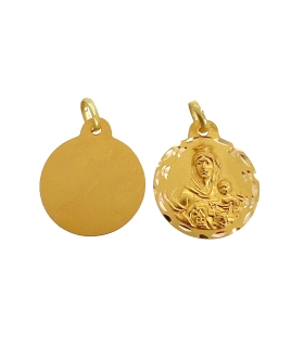 MEDALLA VIRGEN DEL CARMEN ORO 18 KTES.19