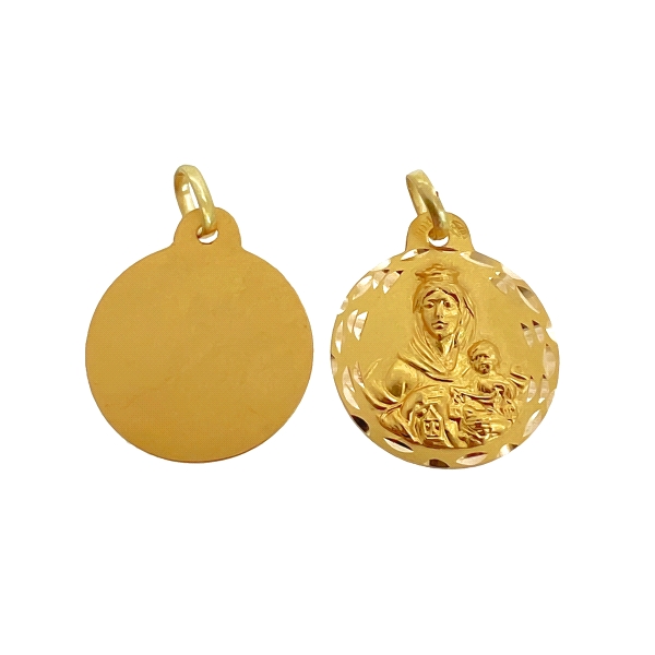 MEDALLA VIRGEN DEL CARMEN ORO 18 KTES.19