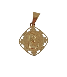 MEDALLA VIRGEN NIÑA ORO PRIMERA LEY13X13