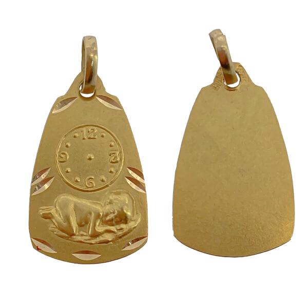MEDALLA RECIEN ORO 1ª LEY 21X 13 RELOJ