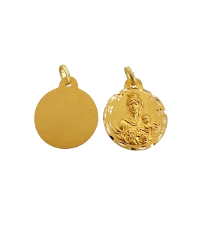MEDALLA VIRGEN DEL CARMEN ORO 18 KTES. 1