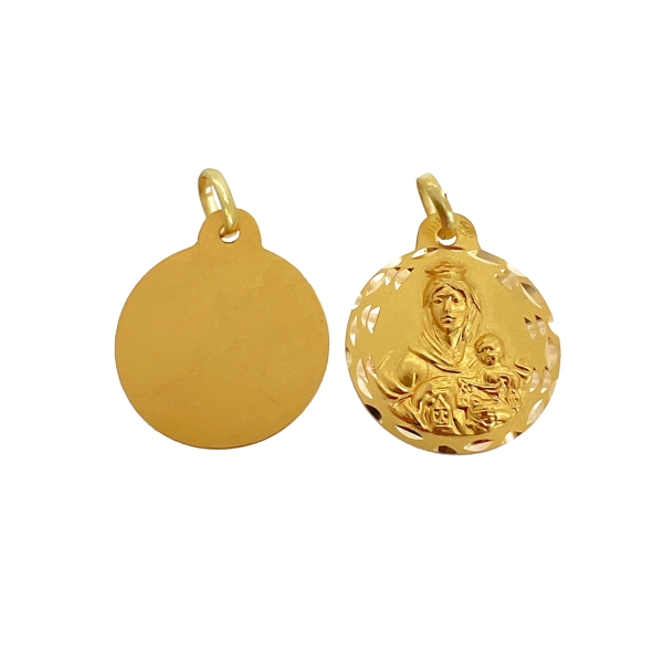 MEDALLA VIRGEN DEL CARMEN ORO 18 KTES. 1
