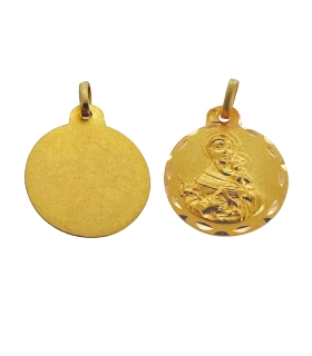 COLGANTE MEDALLA SAN ANTONIO ORO 18 KTES