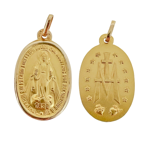 COLGANTE MEDALLA VIRGEN DE LA MILAGROSA