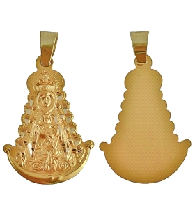 MEDALLA VIRGEN ROCIO ORO 18 KTES. 28 X 2