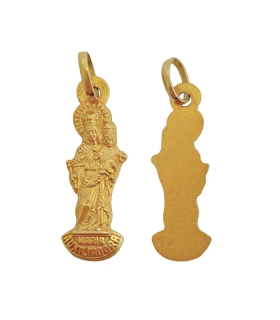 MEDALLA AUXILIADORA  ORO 1ª LEY 23X8 MM.