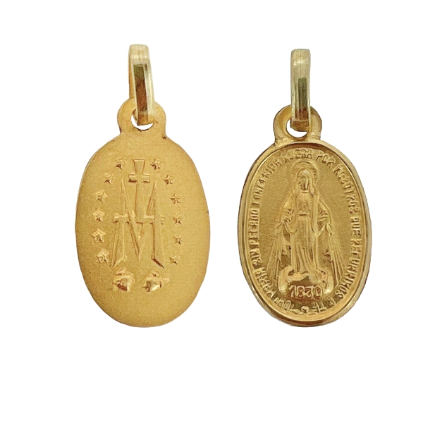 MEDALLA MILAGROSA ORO 18 KTES. 15 X 11 M