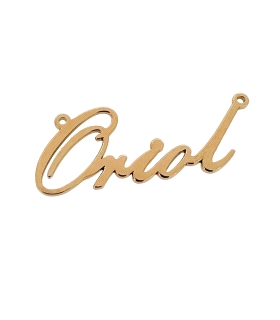 NOMBRE PERSONALIZADO ORIOL ORO 18 KTES.