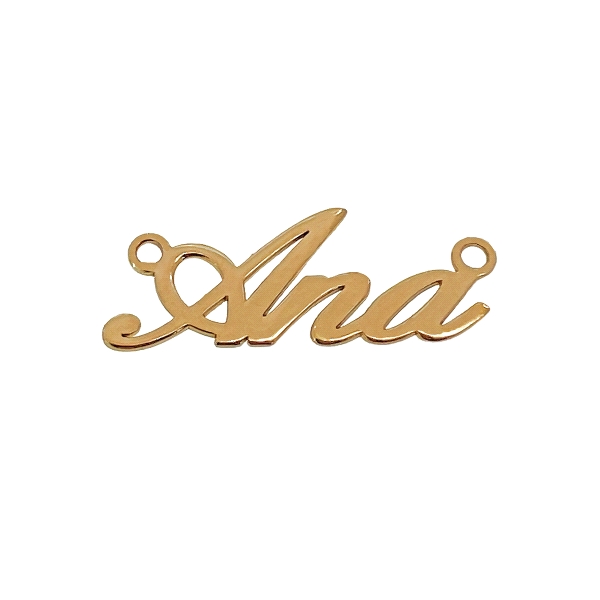 NOMBRE PERSONALIZADO ANA ORO 18 KTES. 11