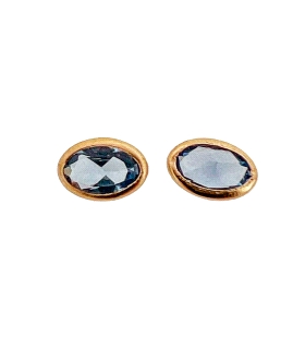 BOCEL OVAL 6 X 4 MM. COLOR AGUA MARINA O