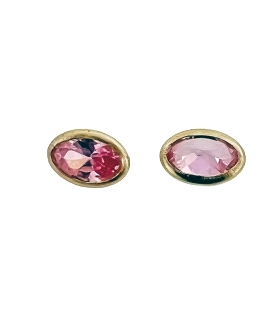 BOCEL OVAL 6 X 4 MM. ROSA DE FRANCIA ORO